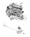 Diagram for 2010 Dodge Nitro Engine Mount Bracket - 52129480AC
