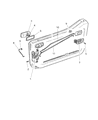 Diagram for 2005 Jeep Wrangler Door Latch Assembly - 55075982AD