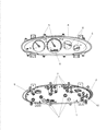 Diagram for Chrysler Cirrus Instrument Cluster - 5011601AA