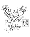 Diagram for 2013 Dodge Challenger Crankshaft Timing Gear - 5184356AD