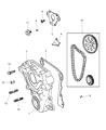 Diagram for 2000 Dodge Ram 2500 Timing Chain Tensioner - 53021195AA