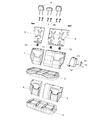 Diagram for 2018 Jeep Renegade Seat Cover - 6SG70U00AA