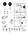 Diagram for Chrysler Car Key - 68025105AA