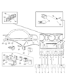 Diagram for 2002 Dodge Sprinter 3500 Ignition Lock Assembly - 5103664AA