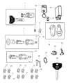 Diagram for Chrysler Ignition Lock Cylinder - 5018702AA