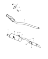 Diagram for 1997 Chrysler Town & Country Exhaust Hanger - 4809106