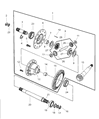Diagram for Chrysler LHS Differential Bearing - 4539879