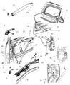Diagram for Chrysler Town & Country Door Handle - 1AD96DV6AB