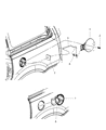Diagram for Chrysler Town & Country Fuel Door - 5116393AB