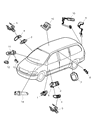 Diagram for Chrysler Brake Fluid Level Sensor - 5140310AA