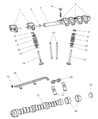 Diagram for 1995 Chrysler Town & Country Lash Adjuster - 4387678