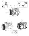 Diagram for 2011 Chrysler 200 A/C Compressor - 55111410AE