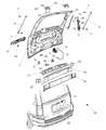 Diagram for 2016 Chrysler Town & Country Trunk Lid Latch - 4589243AG