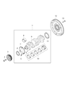 Diagram for Ram ProMaster 1500 Crankshaft Thrust Washer Set - 68186991AA
