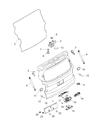 Diagram for 2019 Jeep Renegade Tailgate Lock - 68399523AA
