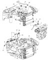 Diagram for 2004 Jeep Wrangler A/C Compressor Cut-Out Switches - 5015872AC