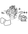 Diagram for Dodge Ram 1500 A/C Idler Pulley - 4792581AB