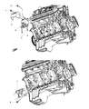 Diagram for 2008 Dodge Challenger Engine Mount Bracket - 4578053AC