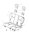 Diagram for 2009 Chrysler PT Cruiser Seat Cover - 1QL83BD5AA