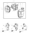 Diagram for Dodge Ram 2500 Power Steering Pump - 52113925AF