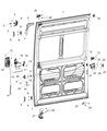 Diagram for 2015 Ram ProMaster 1500 Door Latch Assembly - 68226179AA