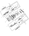 Diagram for 2024 Chrysler Voyager Axle Beam - 68232996AD