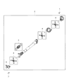 Diagram for 2011 Ram 5500 Drive Shaft - 52123084AC