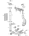 Diagram for 2009 Jeep Liberty Shock Absorber - 68046318AB