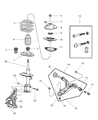 Diagram for 2007 Chrysler Town & Country Shock And Strut Mount - 4766116AB
