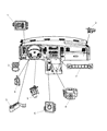 Diagram for Dodge Ram 3500 Headlight Switch - 4602880AA