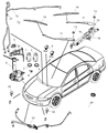 Diagram for 2007 Chrysler Sebring Windshield Washer Nozzle - 5116079AA