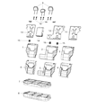 Diagram for 2017 Jeep Renegade Seat Cover - 6SF72PXRAA