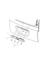 Diagram for 2007 Dodge Durango Tailgate Handle - 55364612AD