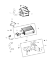 Diagram for 2019 Ram 2500 EGR Tube - 68050417AB