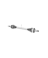 Diagram for Jeep Grand Cherokee Axle Shaft - 52123521AB
