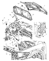 Diagram for 2007 Dodge Caliber Weather Strip - 5074507AA