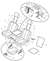 Diagram for Dodge Ram 5500 Center Console Base - 1GE831J3AA
