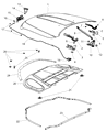 Diagram for 2014 Jeep Grand Cherokee Hood Cable - 68032581AC