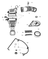 Diagram for Chrysler Aspen Air Intake Coupling - 53034121AD