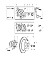 Diagram for Jeep Compass Brake Pad - 2AMV4671AA