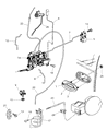 Diagram for 1997 Chrysler Town & Country Door Latch Assembly - 4675846