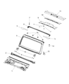Diagram for 2018 Jeep Wrangler Weather Strip - 68271695AA