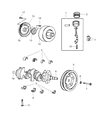 Diagram for Chrysler Piston Ring Set - 68001386AA