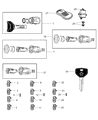 Diagram for Jeep Grand Cherokee Door Lock Cylinder - 5013682AA
