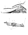 Diagram for 2011 Chrysler Town & Country Wiper Arm - 68028439AA