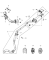 Diagram for 2009 Chrysler Town & Country Exhaust Hanger - 4721749AA