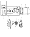 Diagram for Dodge Magnum Brake Caliper Bracket - 5137613AA