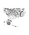 Diagram for 2009 Jeep Grand Cherokee Engine Mount Bracket - 4854564AB