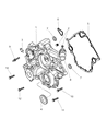 Diagram for Jeep Timing Cover Gasket - 53020862