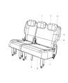 Diagram for 2014 Chrysler Town & Country Seat Cushion - 68102130AA